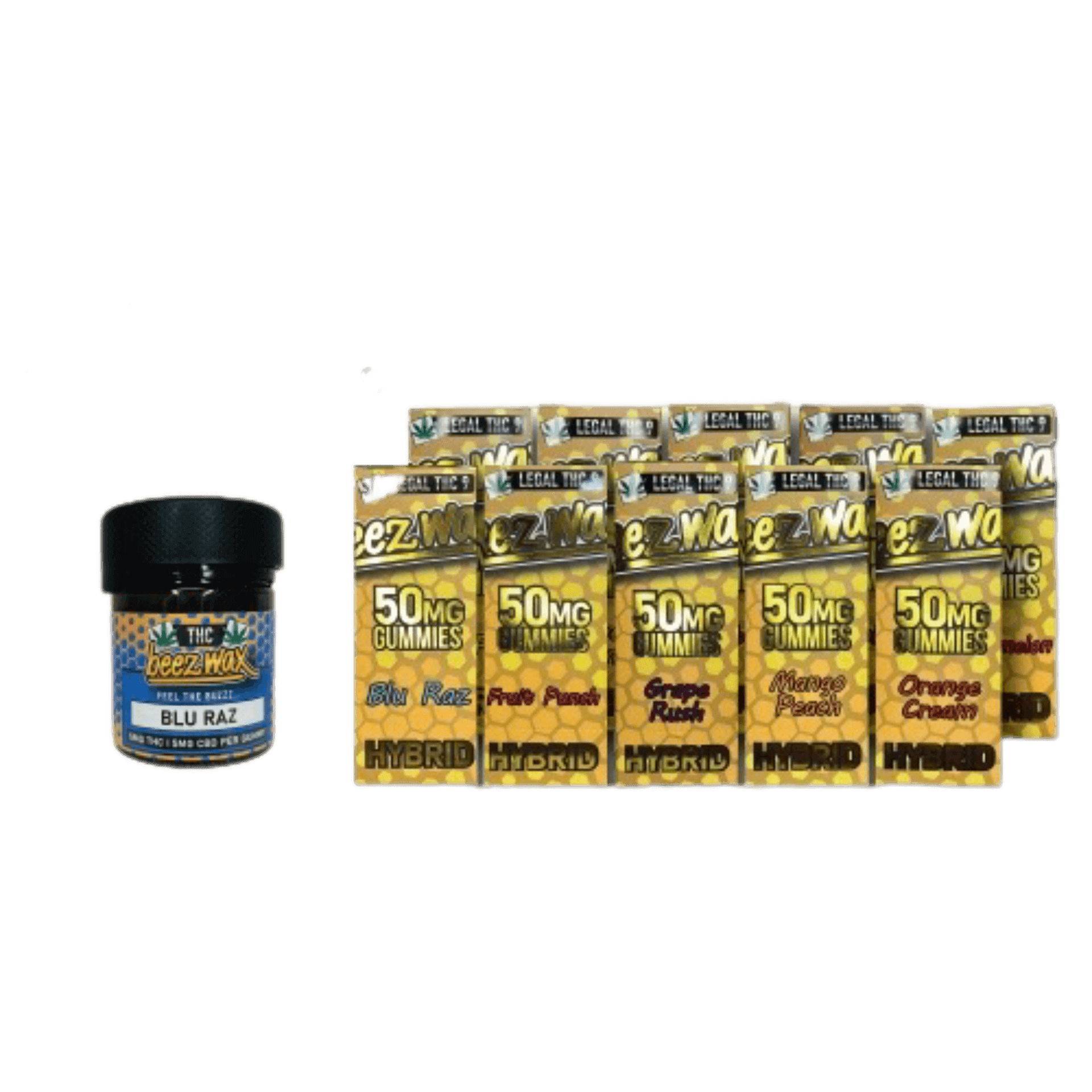 BEEZWAX: 5MG GUMMY AND IN 50MG CONTAINERS 